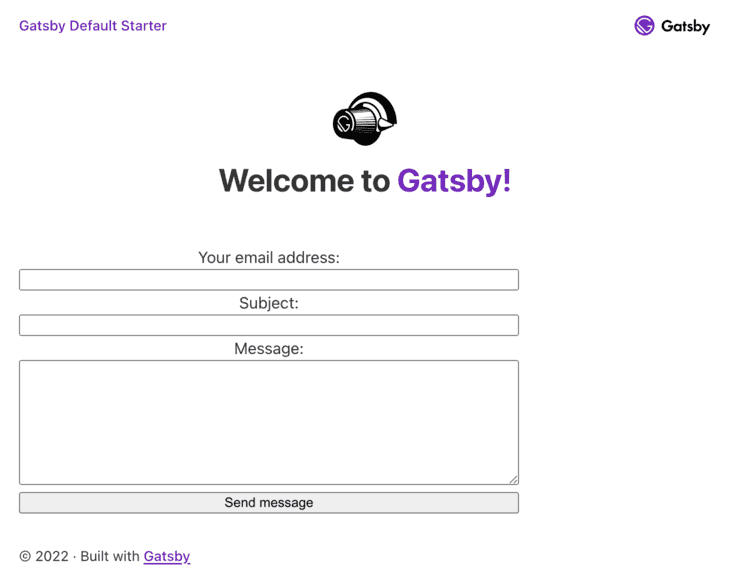 gatsby form gatsby form