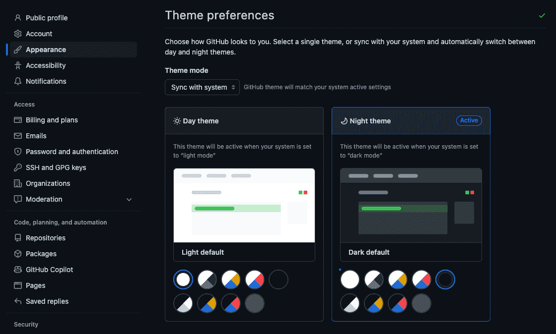 github dark mode github dark mode
