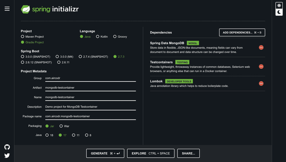 spring initializer spring initializer